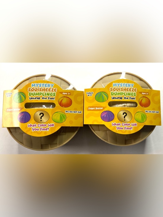 Other - Mystery Squisheez Dumplings Surprise Toy - Yellow Packaging